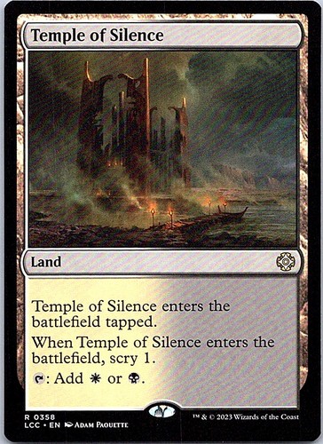 Temple of Silence R NCC Regular Commander: The Lost Caverns of Ixalan 358 NM - Picture 1 of 2