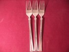 Set Of 3 Dinner Forks Mikasa VERONA Glossy Stainless Flatware Japan 7 1/2"
