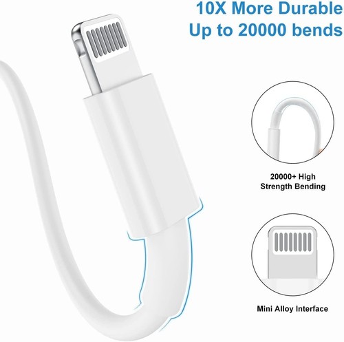 Wholesale USB C PD Fast Charging Cable Sync & Charge for iPhone 14 13 12 11 pro - Picture 3 of 15