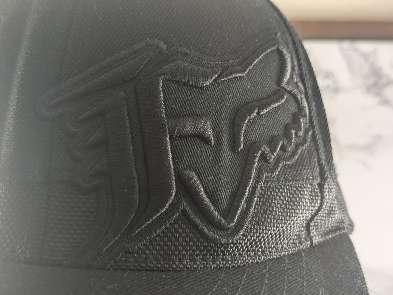 FOX Racing Solid Black Snapback Hat NWOT - image 2