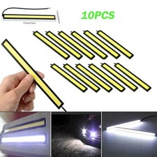 10x 12v Led Strip Drl Daytime Running Lights Fog Cob Car Lamp Driving Waterproof 10x 12v Led Strip Drl Daytime Running Lights Fog Cob Car Lamp Driving Waterproof