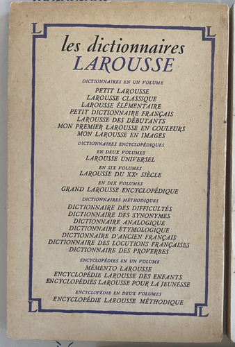 Lot of 7 Vintage French Language Classiques Larousse +, Paperback Books 1933-74 - Picture 10 of 16