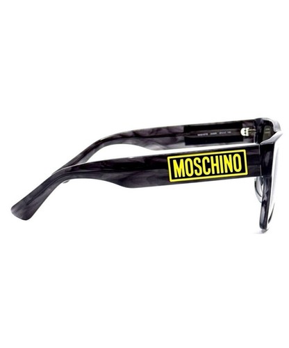MOSCHINO MOS167/S 2W8IR Unisex Black Rectangle Sunglasses Authentic ••NEW W/CASE - Afbeelding 4 van 9