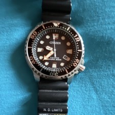 Citizen Eco-Drive BN0150-28E Diver 200 m Solar Quarz schwarz/silber