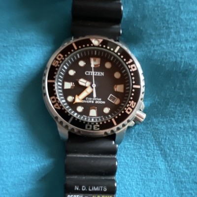 Citizen Eco-Drive BN0150-28E Diver 200 m Solar Quarz schwarz/silber