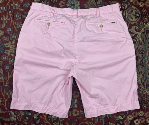 Pantalones Cortos Chinos Polo Ralph Lauren Para Hombres 34 Rosa Calce Clásico Sarga Golf Preppy Campamento - Imagen 19 de 24