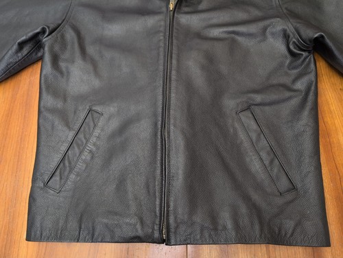 Bomber cappotto biker vintage Gap bambino 2XL/donna piccolo anni 90 pelle nero - Foto 5 di 17