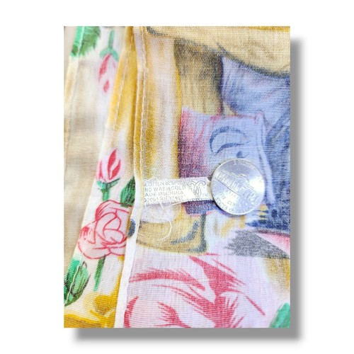 Vintage Blessed Our Lady of Guadalupe Square Bandanna Handkerchief 22" x 22" - Picture 5 of 6