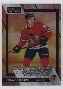 2023-24 O-Pee-Chee Platinum Marquee Rookies Sunset Connor Bedard #201 Rookie RC