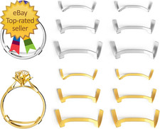 Filled Metal Ring Guard Set for Loose Rings 12 Pack 3 Sizes for Different Band