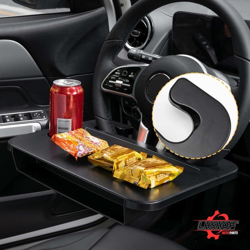 Escritorio de volante 3 en 1 - Mesa bandeja de volante con relleno de hueco de asiento O... - Imagen 8 de 9