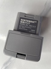 Nintendo 64 N64 Rumble Vibration Pak Pack Gray NUS-013 OEM Authentic Nice Cond