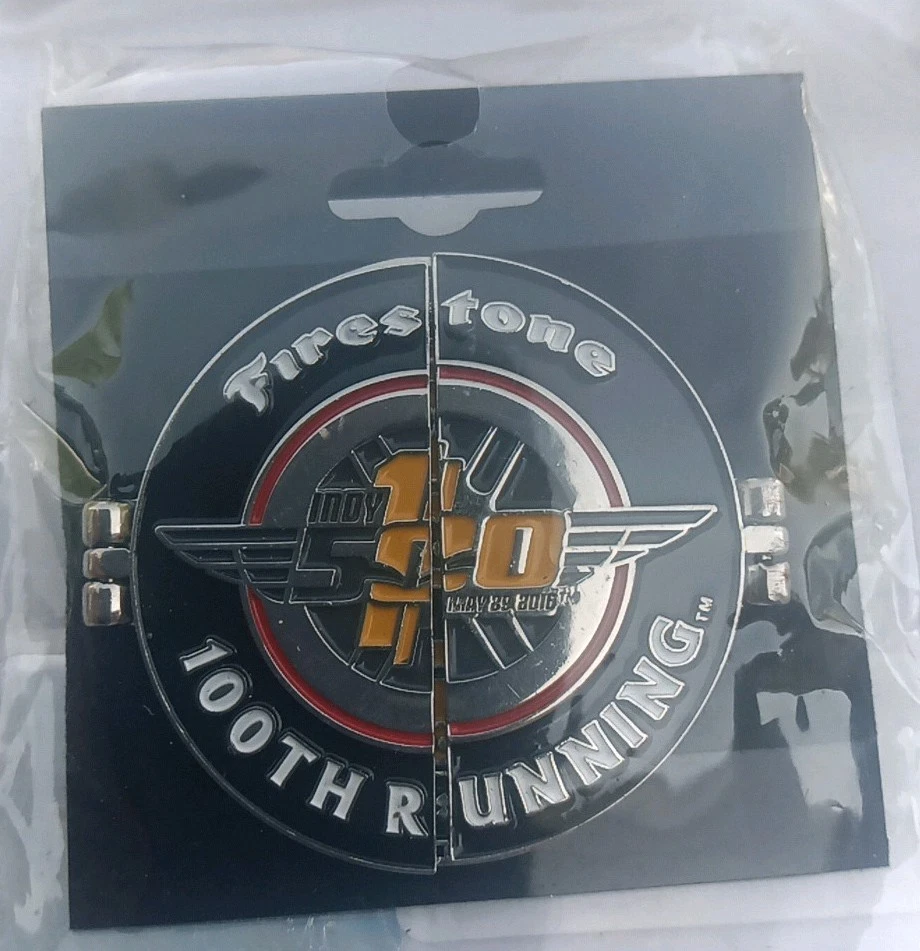 Indy 500 Firestone Lapel Hatpin Lot Of 4 Pins . Each Different. - Image 3 of 4