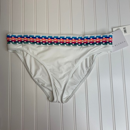 NWT La Blanca Women's Banded Bikini Swimsuit Bottom Sz 14