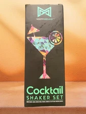 Mixology Cocktail Shaker Set Drink Mixer, 8-piece Portable Bartender Kit