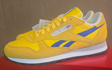 Reebok Lifestyle Classic Leather Size 11.5 Men US Yellow/Blue/Chalk 100209520