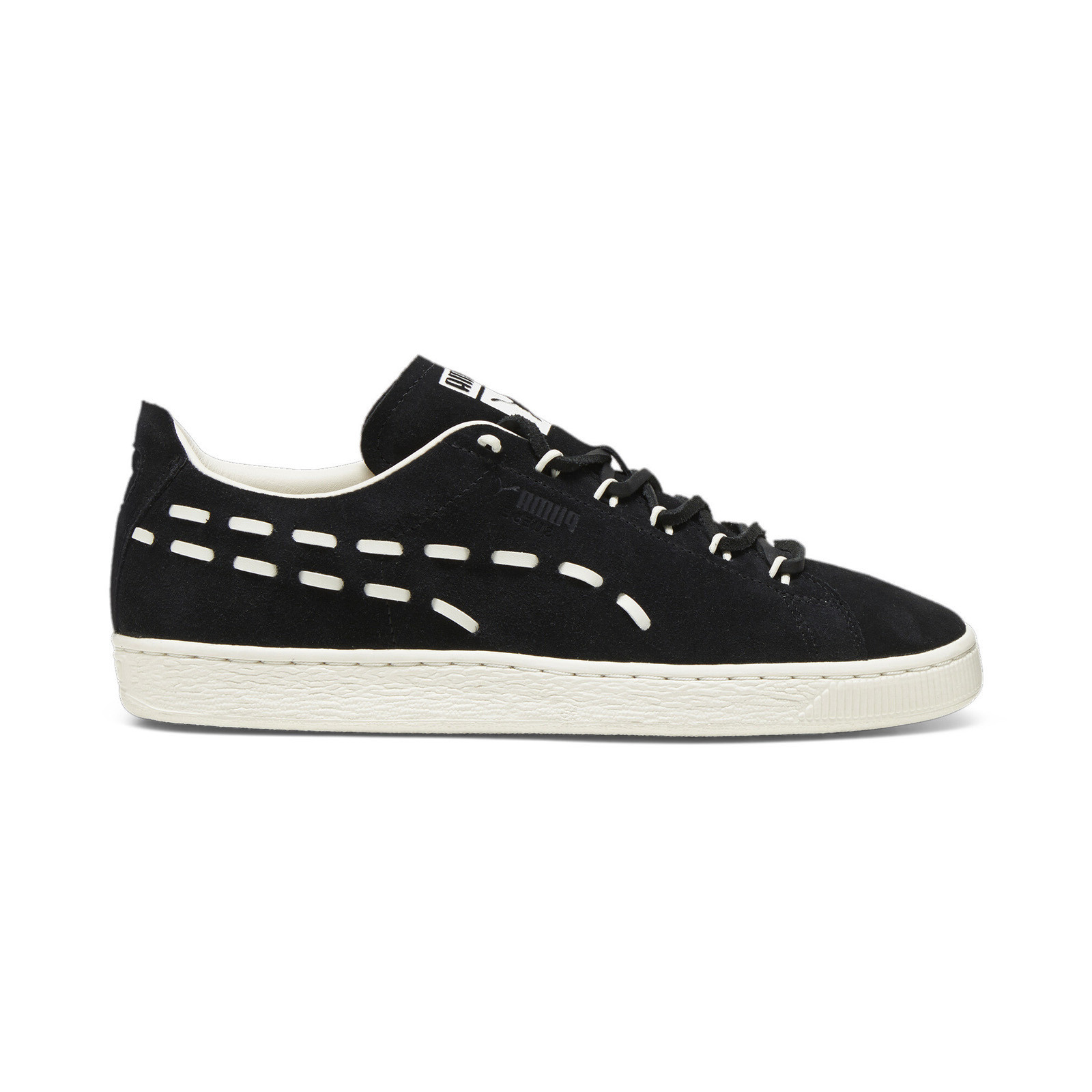 Puma Suede Decon Mens Black Suede Lifestyle Sneakers 39649401