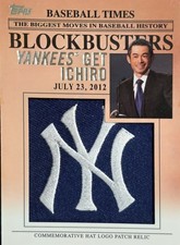 2012 Topps Baseball Times Ichiro BP-23 (MEM) Patch