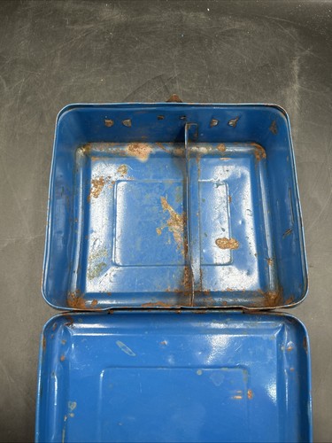 Vintage Hop along Cassidy Metall Blechdose Western Held Sammlerstück blaue Dose - Bild 4 von 9