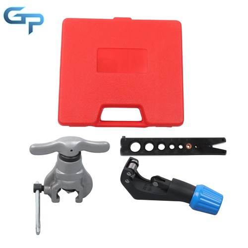 45 Degrees For 7 Dies 3/16-3/4 Inch Eccentric Flaring Tools Set Tube Cutter Kit