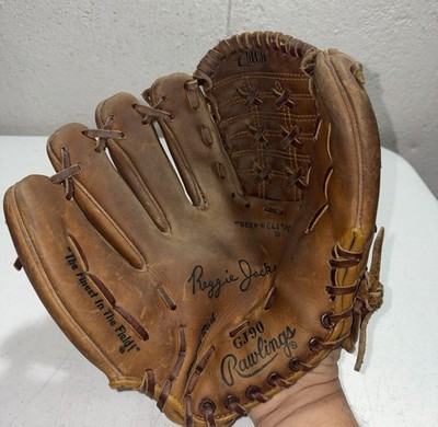 Vintage Rawlings GJ90 Reggie Jackson Baseball Glove Mitt LH Throw EUC 11 