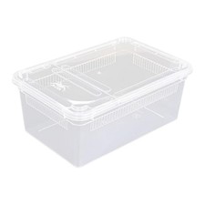 Futterbox für Reptilien, Zuchtbox, Transportbox, Tragbares Transparentes