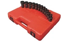 Sunex 3690 3/8" Dr. 12 Pt. 12 Pc. SAE Universal Impact Socket Set