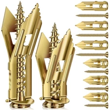 160 Pcs Self Drilling Drywall Anchors with Screws, 2Sizes 80 Sheetrock Anchors &