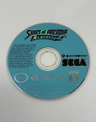 Skies of Arcadia Legends Nintendo GameCube Pristine Disc Only Authentic Tested