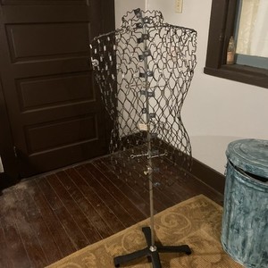 Vintage 1950s "My Double" Wire Dress Form With Adjustable Metal Stand