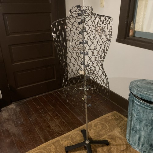 Vintage 1950s  "My Double" Wire Dress Form With Adjustable Metal Stand
