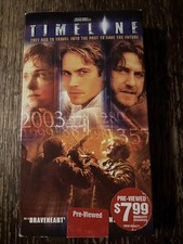 Timeline VHS Scifi Time-Travel Paul Walker Gerald Butler 2004
