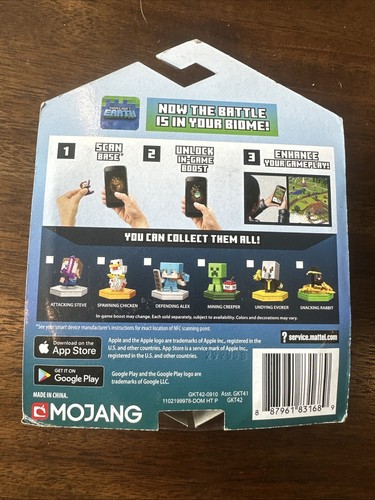 Minecraft Earth Boost Minis Attacking Steve Spawning Chicken Figures NEW - Picture 2 of 4
