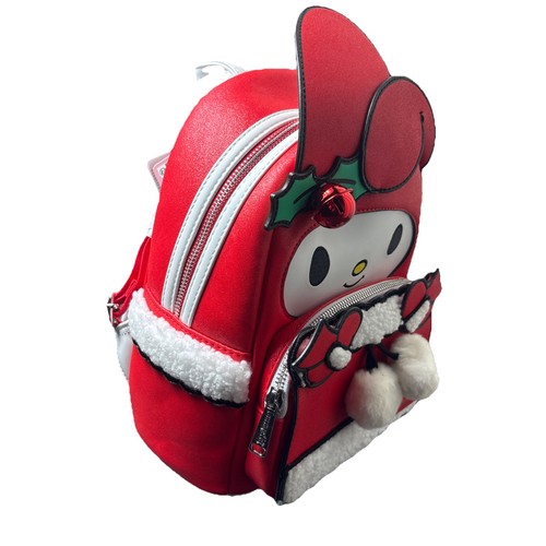 Loungefly My Melody Rucksack Handtasche Cosplay Sanrio Mini rot Urlaub Reißverschluss Reise - Bild 2 von 3