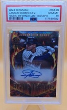 2024 Bowman - Rising Infernos Autographs Jasson Dominguez #RIA-JD /99 (AU, RC)