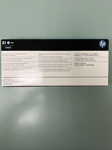 Oryginalna cyjanowa głowica drukująca i środek czyszczący HP 81 C4954A DesignJet 5000 5500, 11/2018 - Zdjęcie 3 z 3