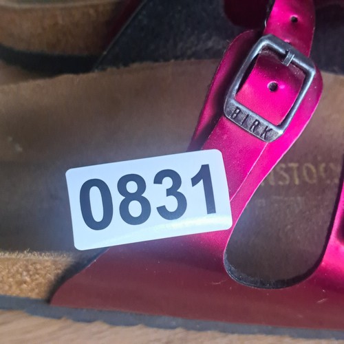 Birkenstock Florida Pink Fuchsia Riemchen Pantoletten Sandalen Damen 39 8 Deutschland Schuhe - Bild 9 von 9