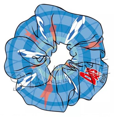 Yuta Usui DAYS Anime Character Scrunchie Polyester Satin Hair Tie 100mm