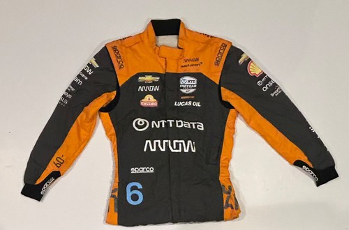 Felix Rosenqvist 2023 Arrow McLaren Racing IndyCar Rennen gebraucht Fahreranzug