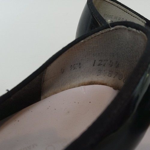 ABT American Ballet Theatre Girls Black Patent Tap Shoes Size 4 1/2 Spotlights - Picture 10 of 24