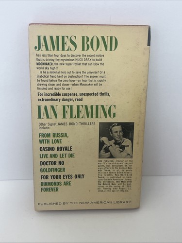 James Bond 007 by Ian Fleming Lot of 9 Signet Paperback Books Vintage Classics - Picture 10 of 24