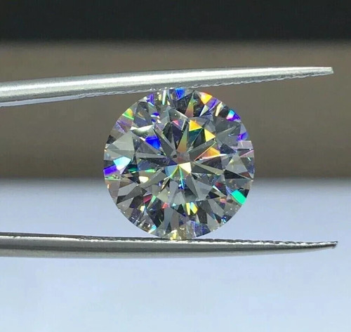 10 Carat GRA Certified Loose Moissanite Round Shape Stones D VVS1 14 mm - Picture 6 of 7