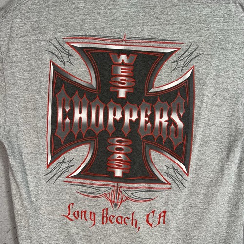 Vintage Y2K West Coast Choppers Jesse Who T Shirt Adult Large Gray Mens - Picture 12 of 13