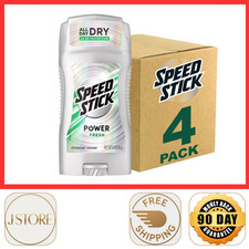 Speed Stick Power Fresh Deodorant For Men, 3 oz, 4 Pack