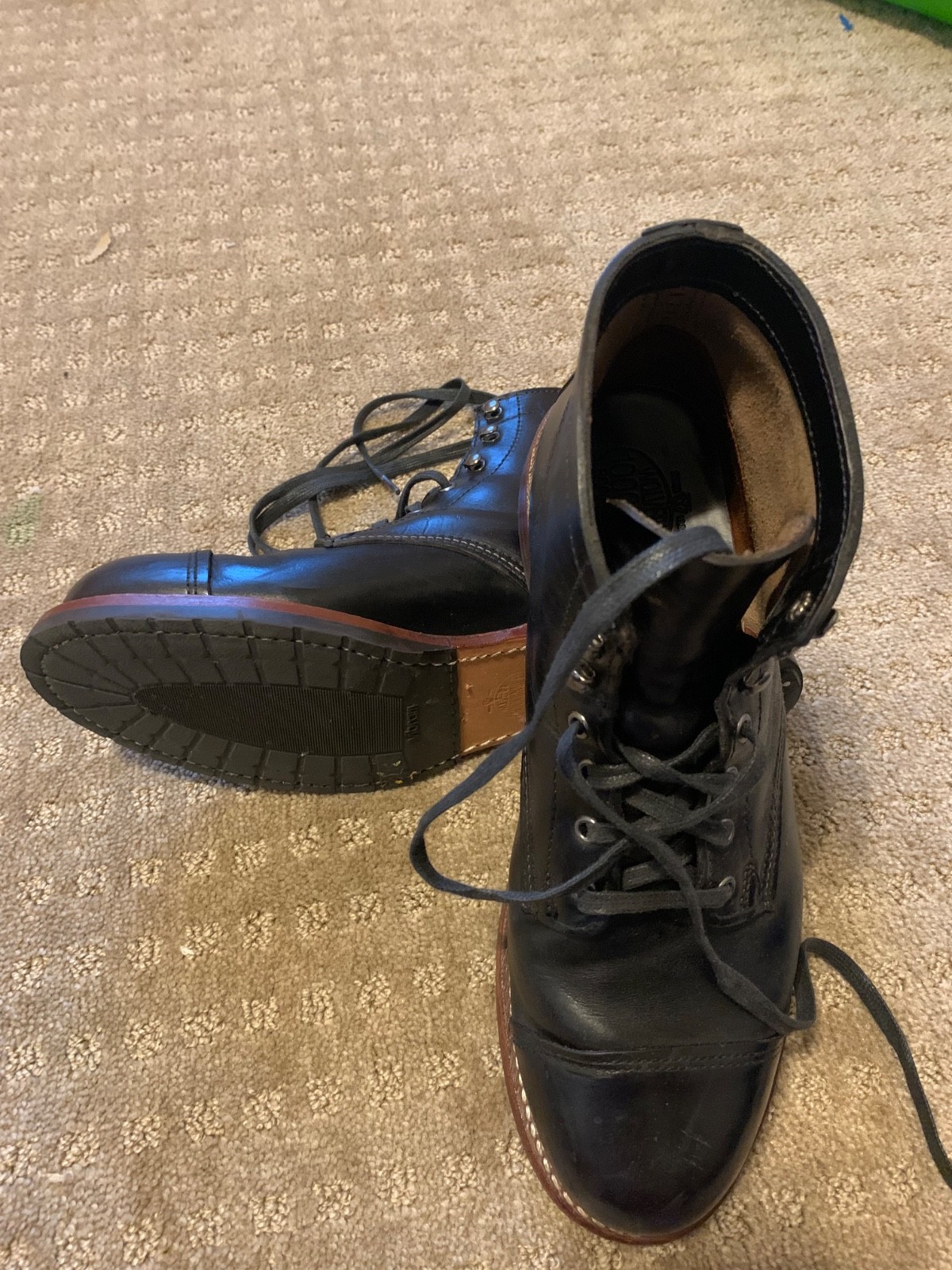 Wolverine 1000 Mile Adrian Cap Toe Men's Boot , Size 10 - Black Leather
