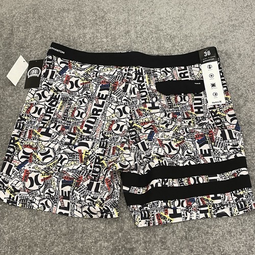 Hurley Phantom Boardshorts Herren 36 Allover-Druck Kordelzug Schwimmen NEU $ 69,95 - Bild 5 von 9