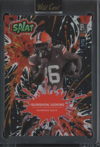 2025 Wild Card Splat Color Match Quinshon Judkins 5/15 RC Rookie