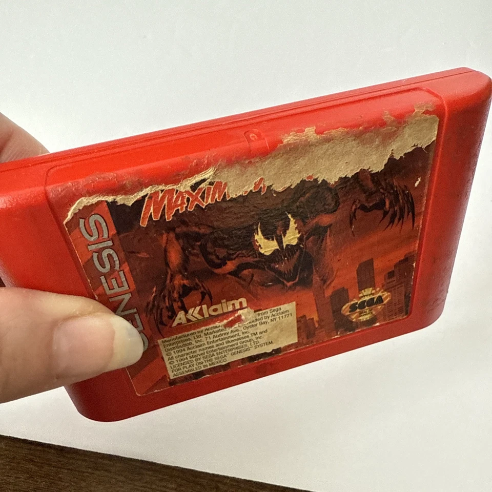 Spider-Man and Venom: Maximum Carnage (Sega Genesis, 1994) Cartridge Only - Image 3 of 4