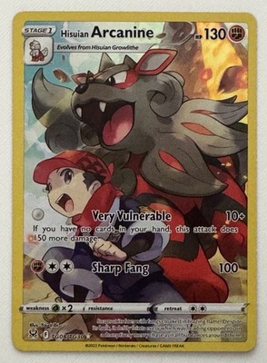 Hisuian Arcanine TG08/TG30 Swsh11: Lost Origin Trainer Gallery Holo