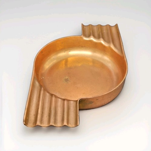 1930s Revere Copper Ashtray Art Deco Rome NY Vintage - Picture 4 of 7